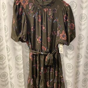 Eliza J Floral Puff Sleeve Dress NWT Size 16
